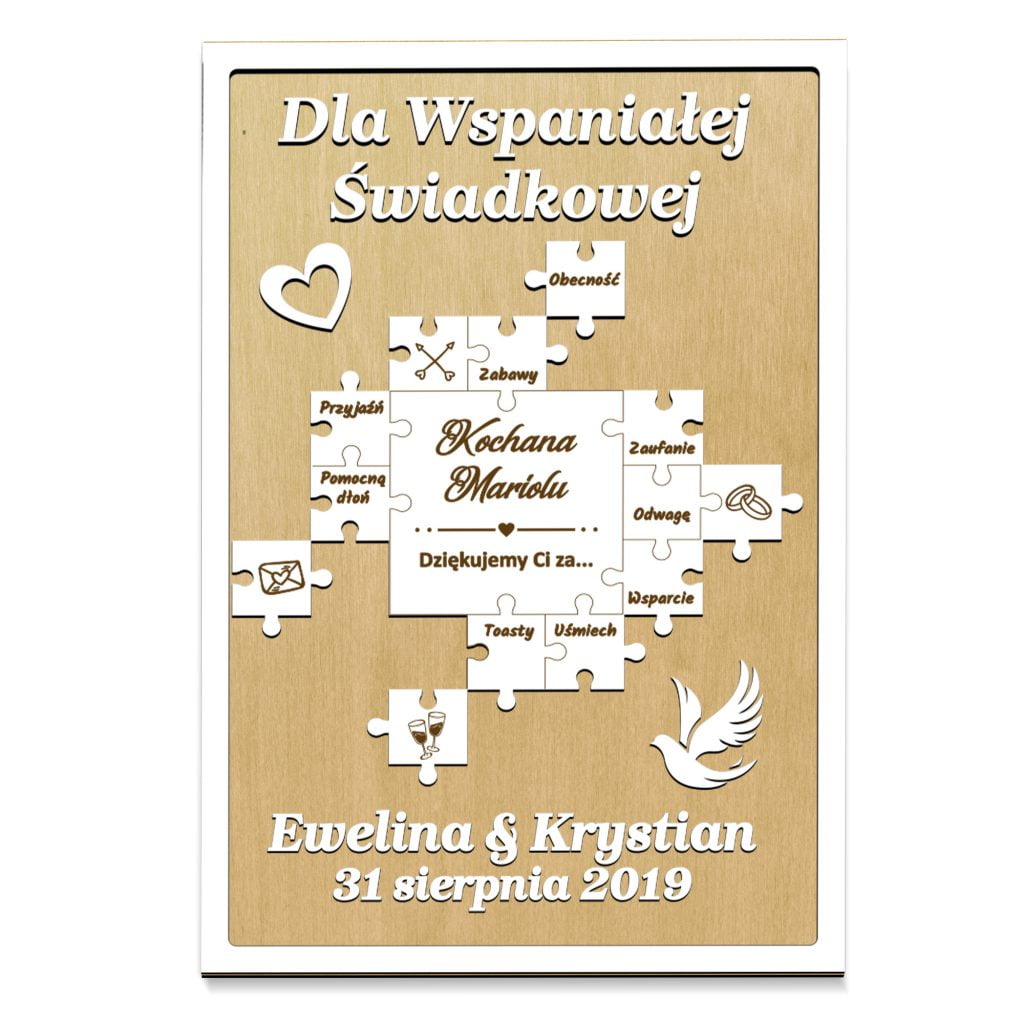 Podziękowanie dla świadkowej wzór 1.3