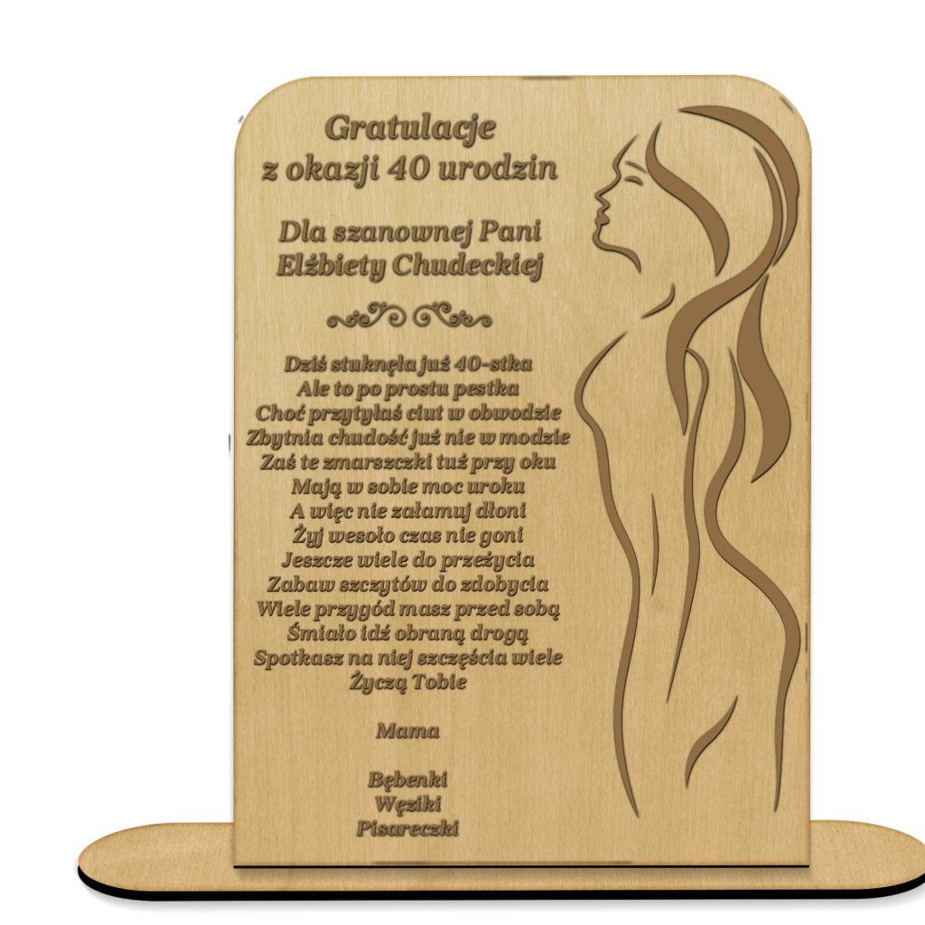 Statuetka na urodziny MD1