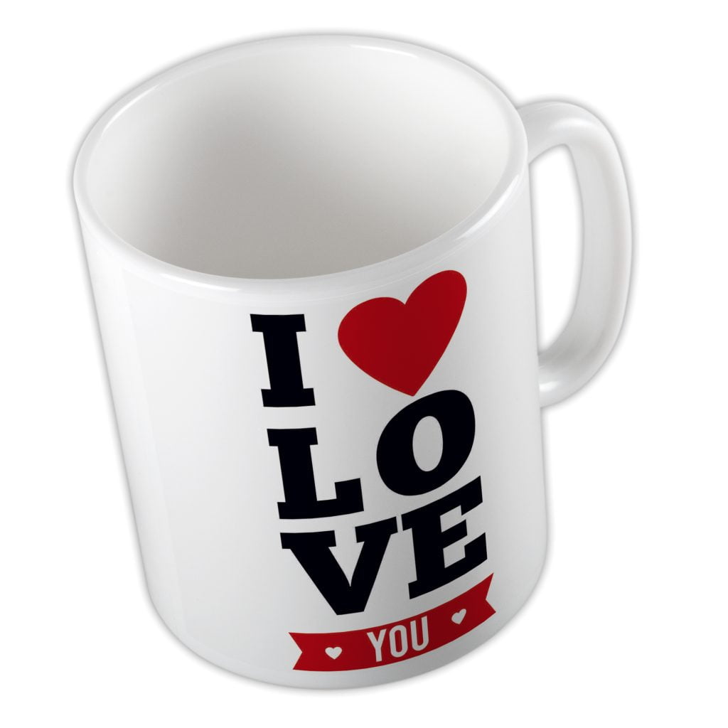 Kubek z napisem Love You Prezent na Walentynki MD020