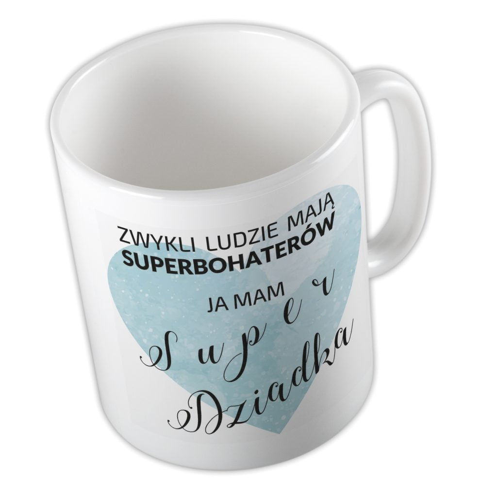 Kubek dla Dziadka Super Dziadek Prezent. Kubek z napisem Super dziadek.