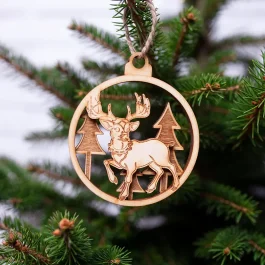 Eko Bombka Przestrzenna Motyw Zimowy Sklejka