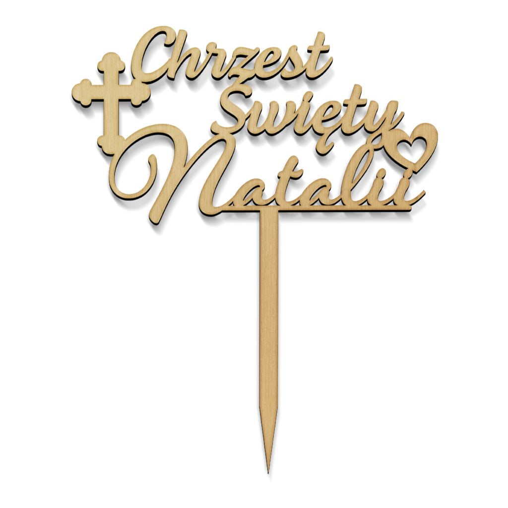 Topper na tort Chrzest Święty MD3