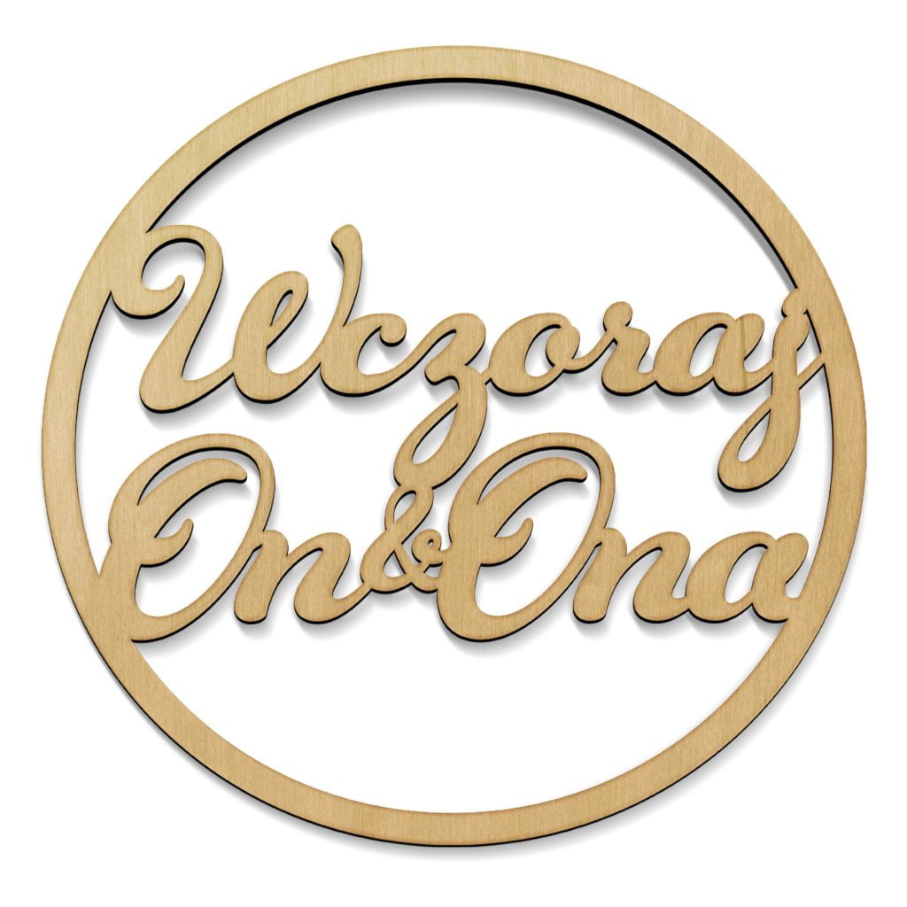 Koło z napisem Wczoraj Dziś MD1