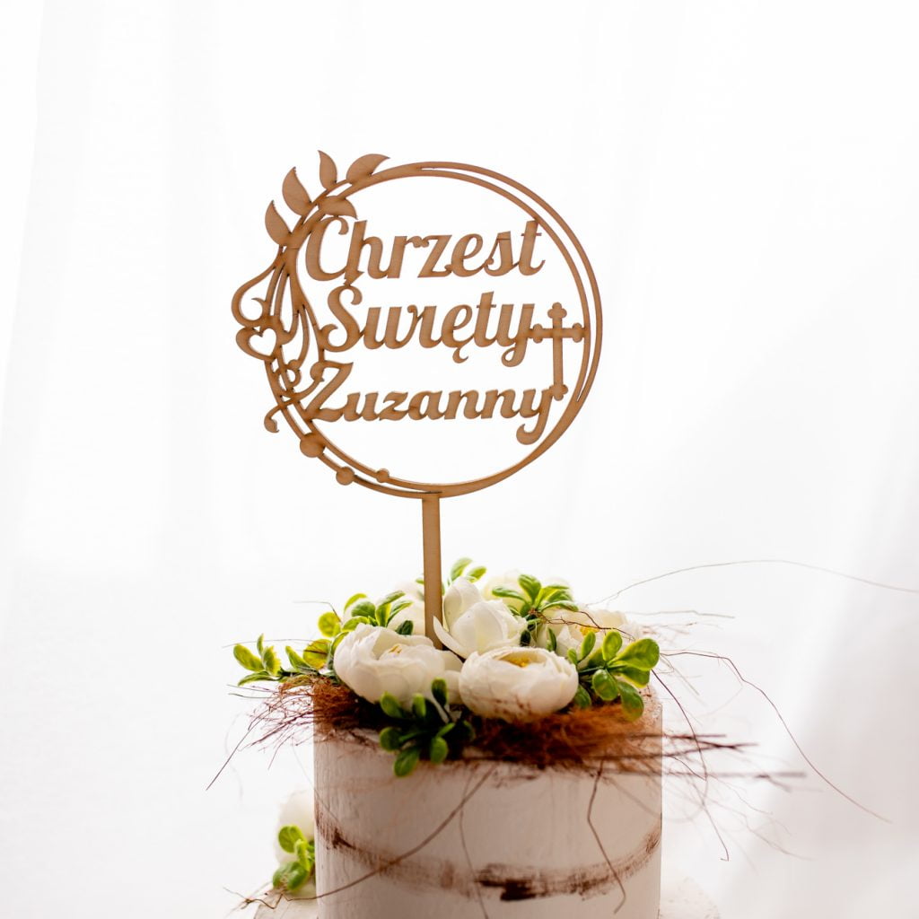 Topper na tort Chrzest Święty MD7