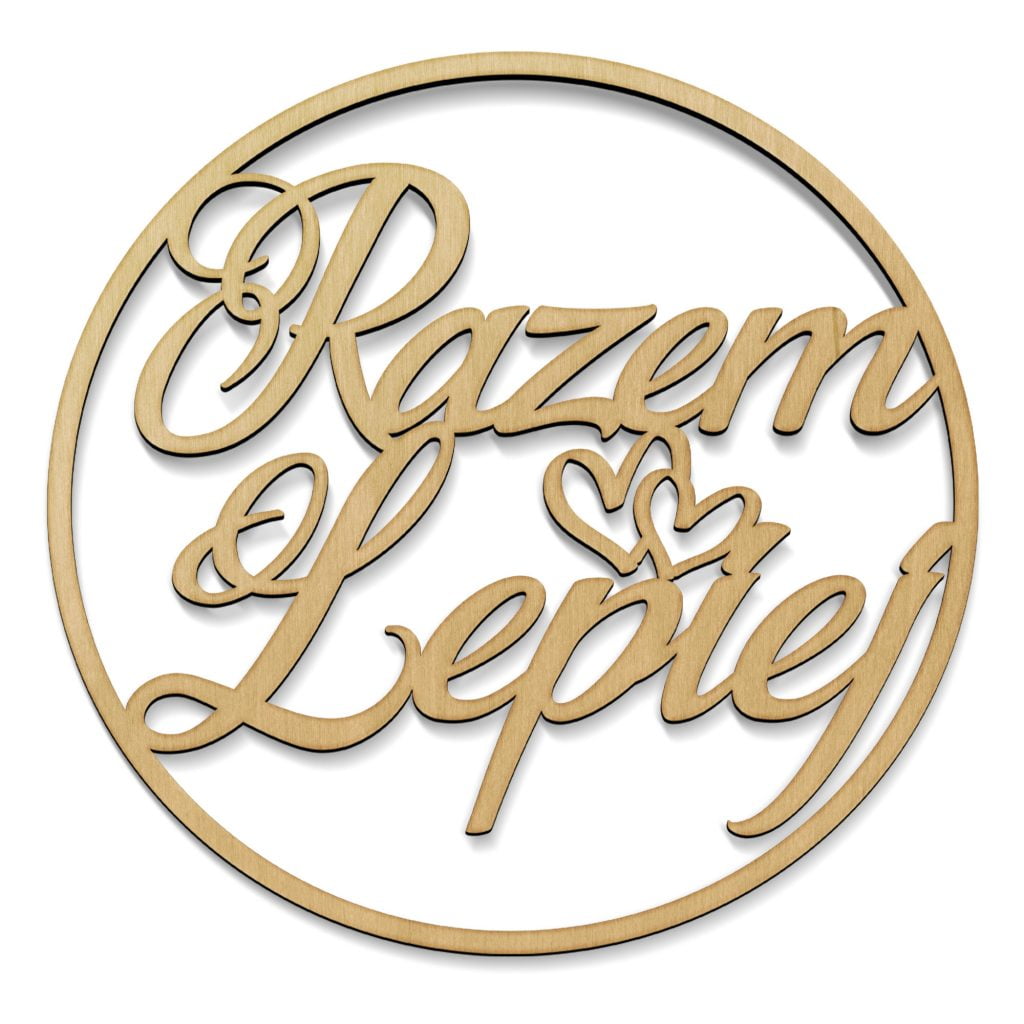 Koło z napisem  Razem Lepiej