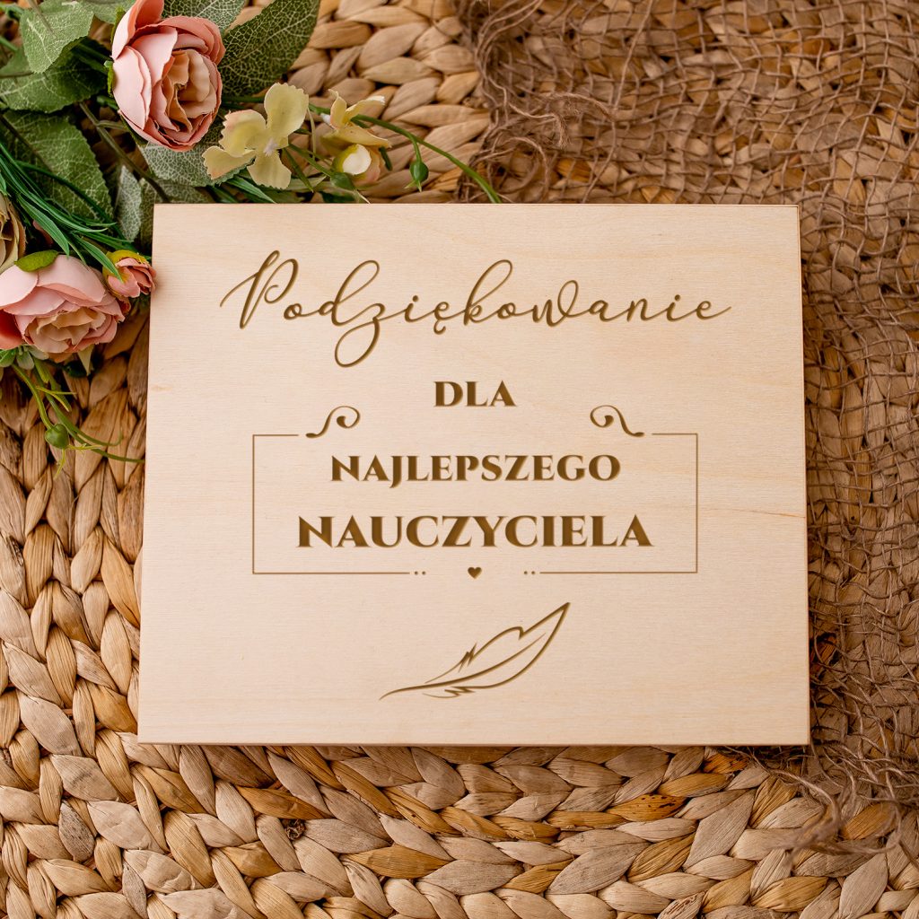 Pudełko na Merci Podziękowanie dla nauczyciela