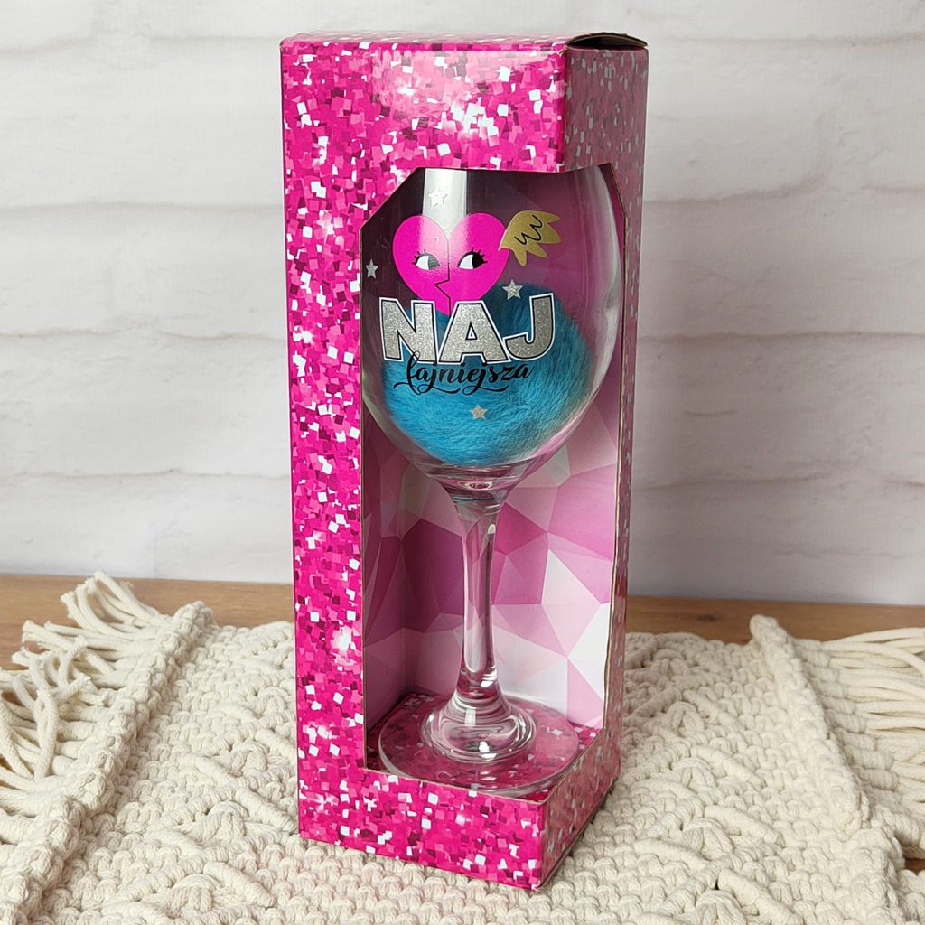 Kieliszek do wina LADIES TIME NAJładniejsza Prezent dla Niej