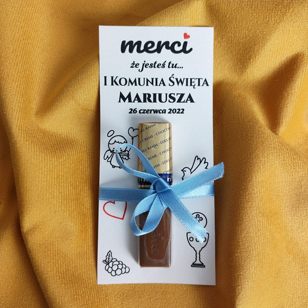 Podziękowanie dla gości Merci Komunia Św MD69