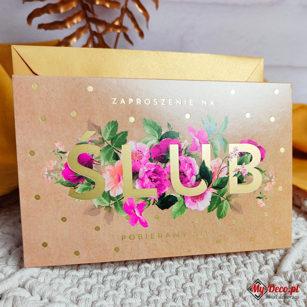 Zaproszenie Ślub gotowe MD03