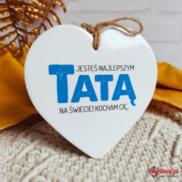 Zawieszka ceramiczna serce TATA MD02
