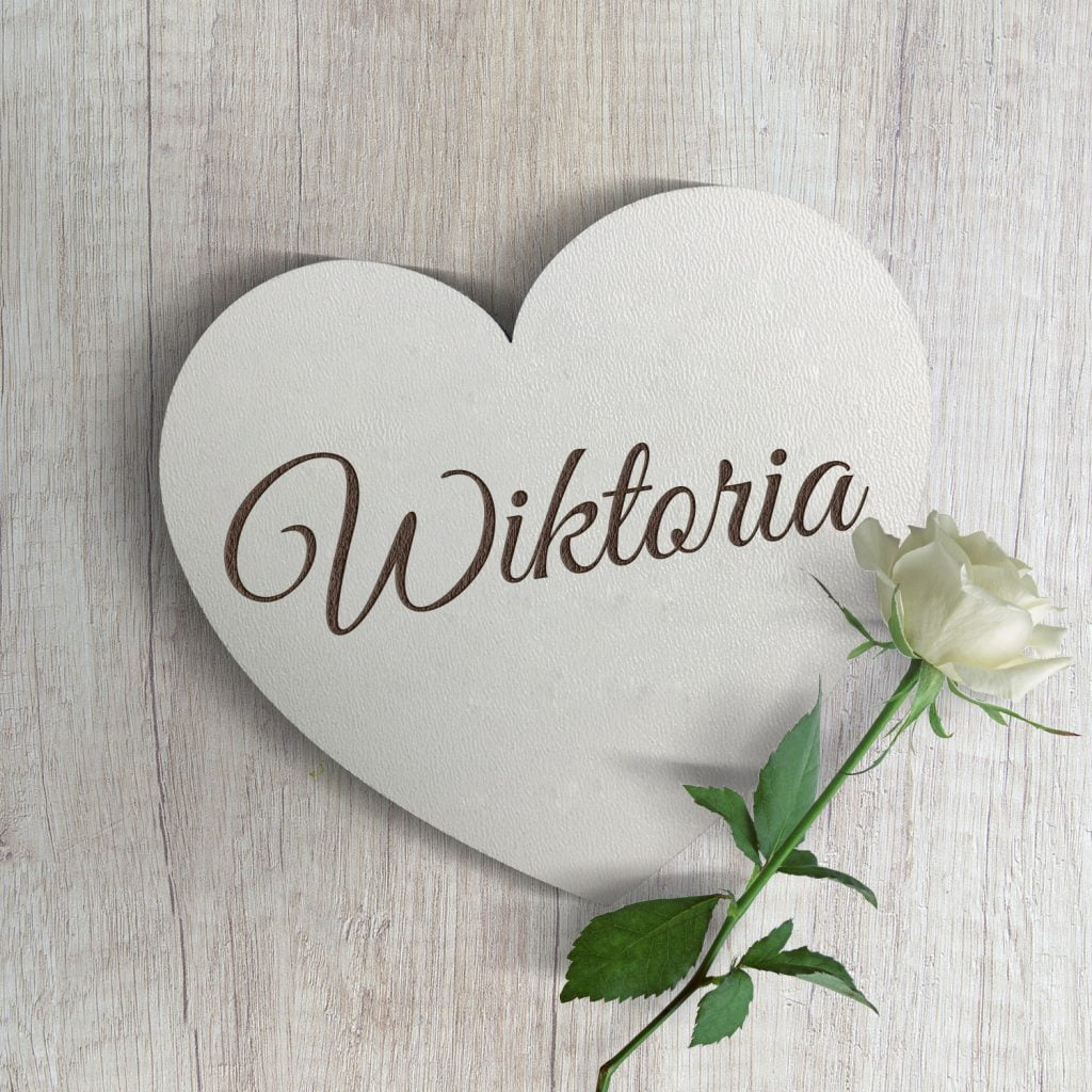 Serce z imieniem Dekoracje komunijne kościoła