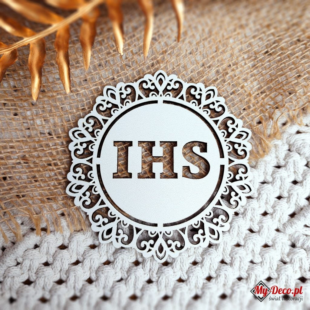 Koło IHS hostia do decoupage biały HDF MD03.02