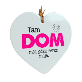 Zawieszka ceramiczna serce DOM MD04