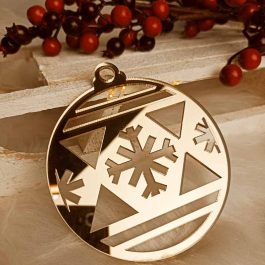 Błyszcząca Zawieszka Choinkowa Złota