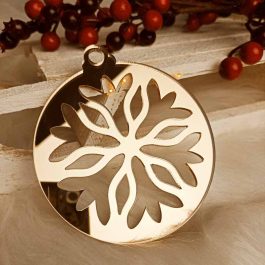 Bombka Lustrzana Ażurowa Złota