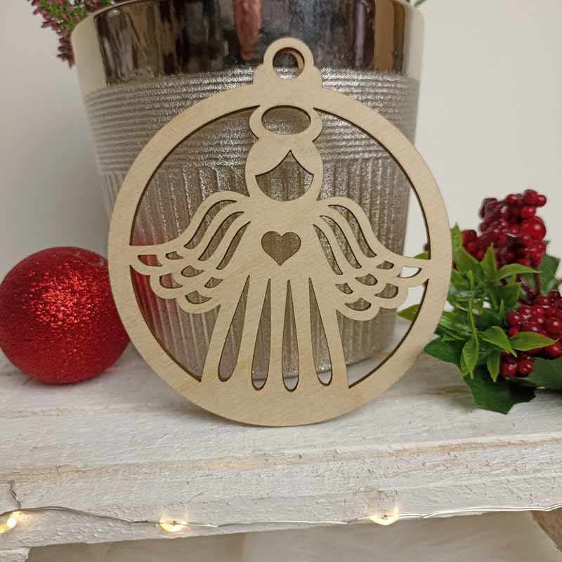 Drewniana Zawieszka Anioł Sklejka