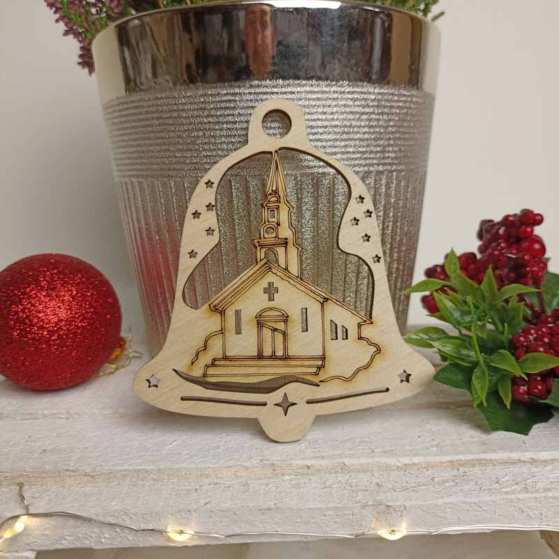 Eko Zawieszka Bożonarodzeniowy Dzwonek Sklejka