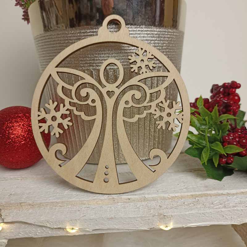 Eko Zawieszka Choinkowa Anioł Sklejka