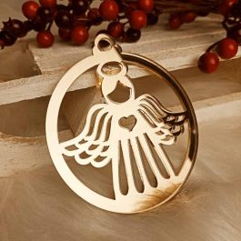 Luksusowa Zawieszka Aniołek Złota