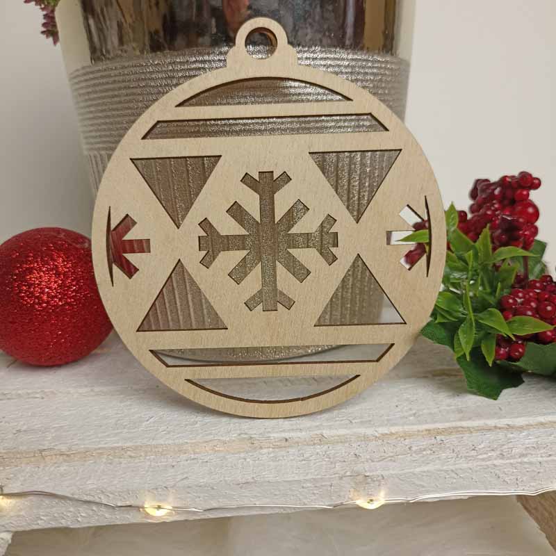 Rustykalna Ozdoba Choinkowa Sklejka