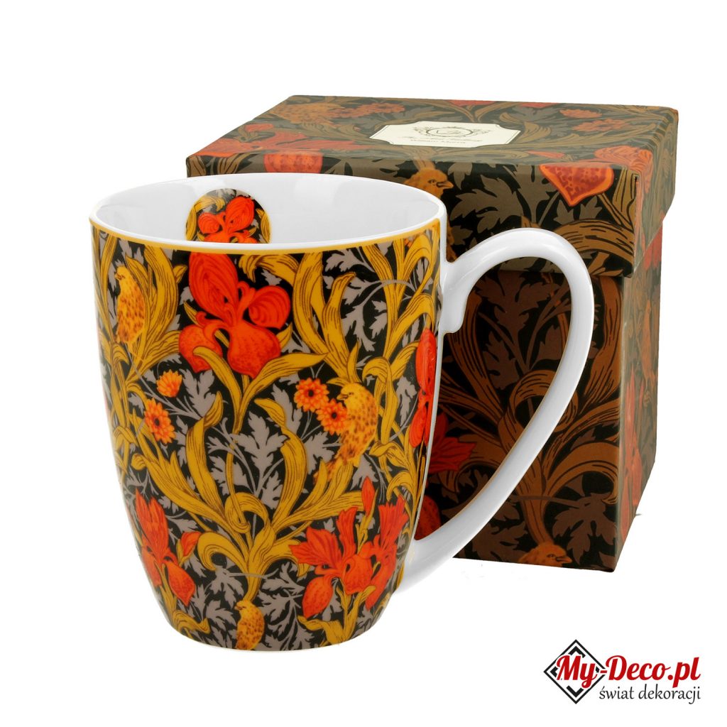 Kubek classic William Morris ORANGE IRISES