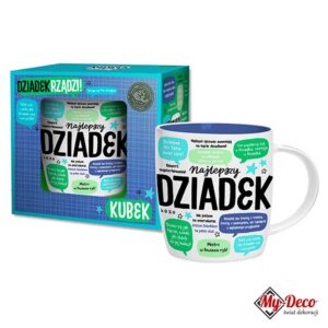 Kubek dla Dziadka Prezent Dzień Dziadka. Kubek dla dziadka z zabawnymi tekstami. Zapakowany w kartonik