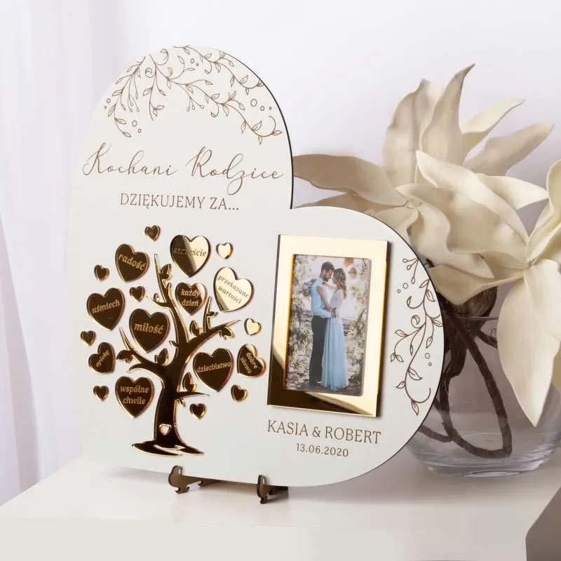 Podziękowanie dla rodziców serce prezent MD032.01