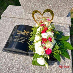 Czarna Księga ze Złotą Sentencją Stroik na Grób