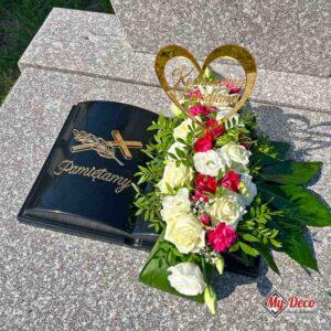 Czarna Księga na Grób z ZŁOTYM napisem PAMIĘTAMY i Krzyżem