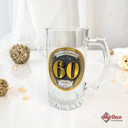 Kufel do Piwa Prezent na 60 Urodziny