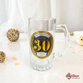 Kufel do Piwa Prezent na 30 Urodziny. Kufel dla piwosza na 30 urodziny z napisem Limitowana edycja 30 Sto lat.