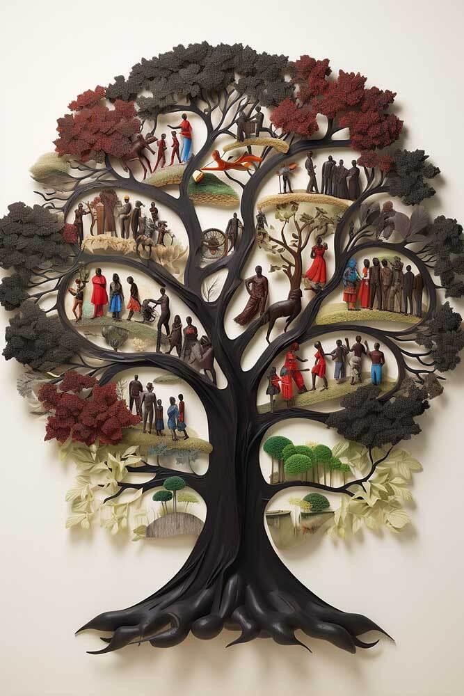 drzewo genealogiczne 3D