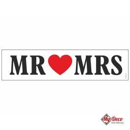 Ślubna tablica do ramki rejestracyjnej Papierowa MR i MRS