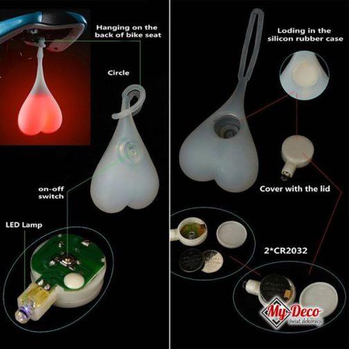 lampka Rowerowa jajka Prezent dla rowerzysty