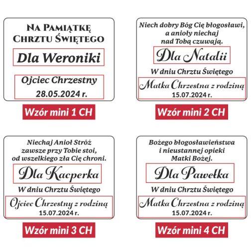 Obrazek Srebrny Aniołek z Latarenką Chrzest MD752. Srebrny obrazek kolorowy z wizerunkiem aniołka z latarenką nad dzieciątkiem. Personalizacja z grawerem na laminacie.