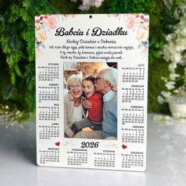 Kalendarz ścienny ze zdjęciem dla Babci i Dziadka Prezent MD1087