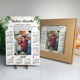 Zestaw prezentowy box Kalendarz ze zdjęciem dla Babci i Dziadka MD1111