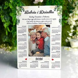 Zestaw prezentowy box Kalendarz ze zdjęciem dla Babci i Dziadka MD1111
