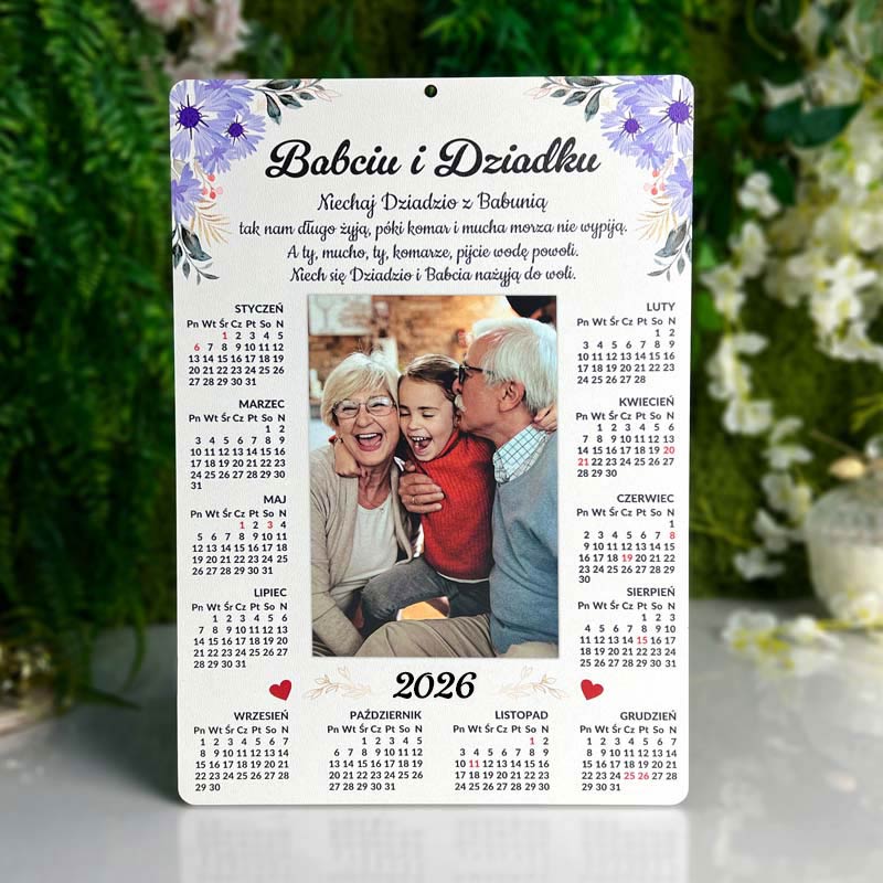 Zestaw prezentowy Kalendarz na Dzień Babci i Dziadka MD1109