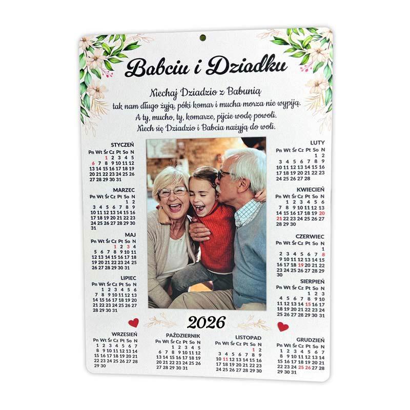 Kalendarz ze zdjęciem Prezent na Dzień Babci Dziadka MD1092
