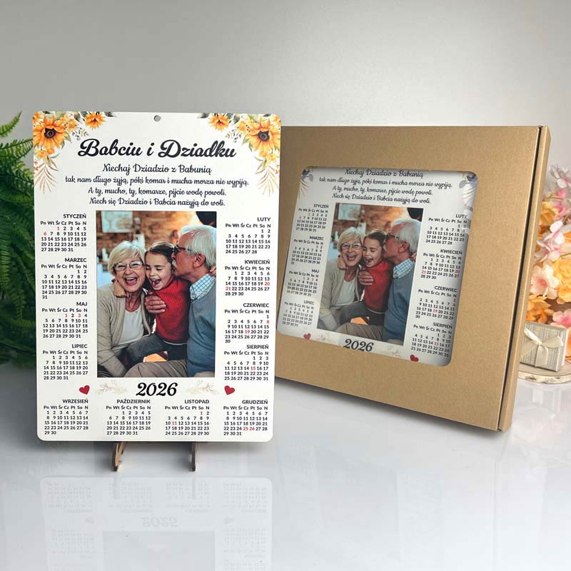 Kalendarz 2025 Prezent na dzień Babci i Dziadka MD1091