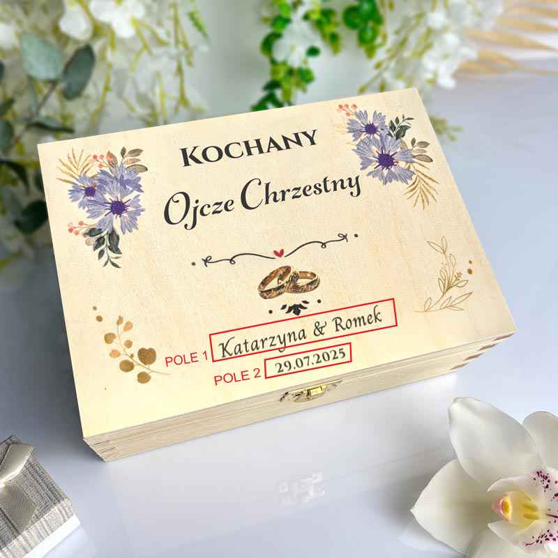 Podziękowanie dla Ojca Chrzestnego Ślub Herbaciarka nadruk MD1189