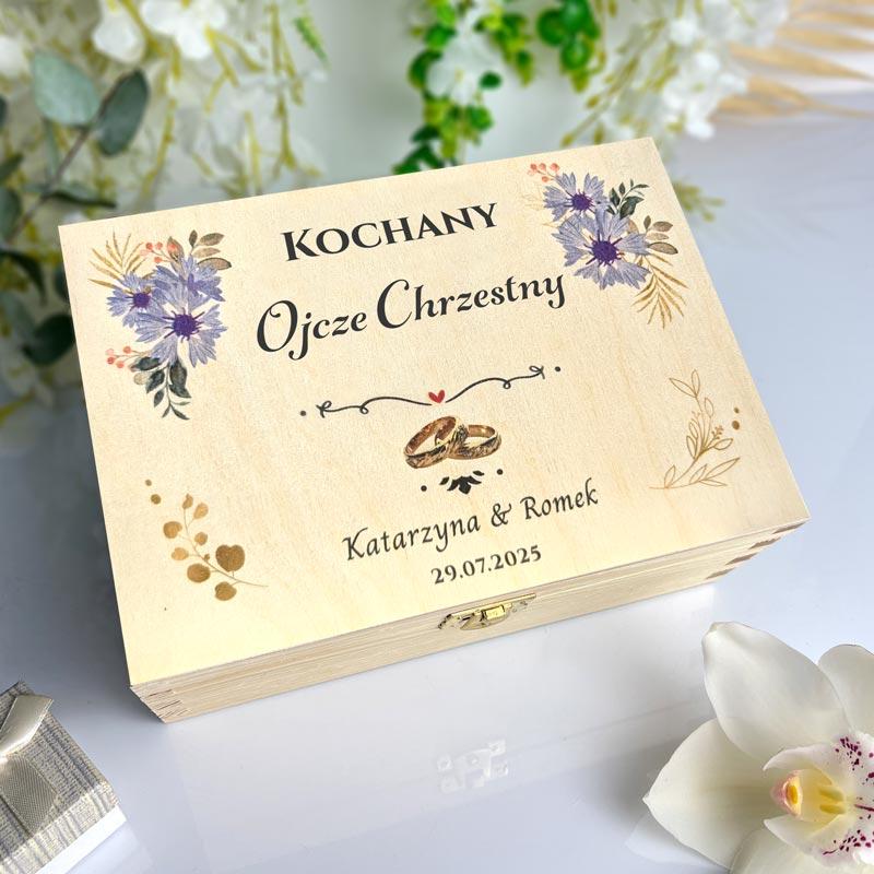 Podziękowanie dla Ojca Chrzestnego Ślub Herbaciarka nadruk MD1189