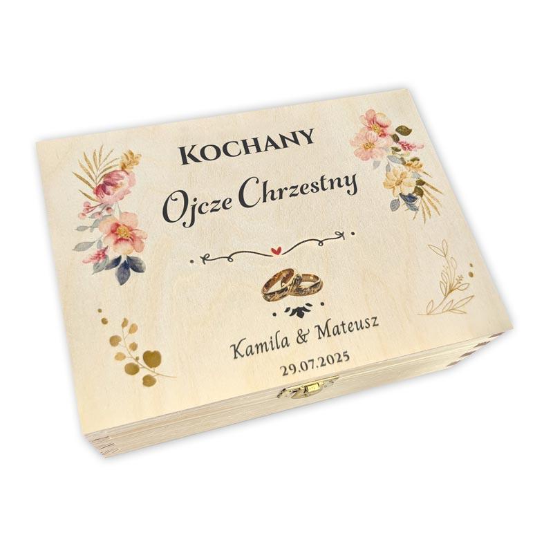 Prezent dla Ojca Chrzestnego od Młodej Pary Ślub Herbaciarka MD1186