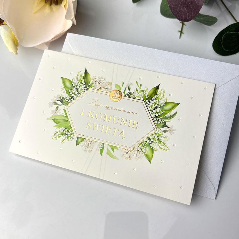 Zaproszenie Star-56 Komunia opakowanie 5 szt.