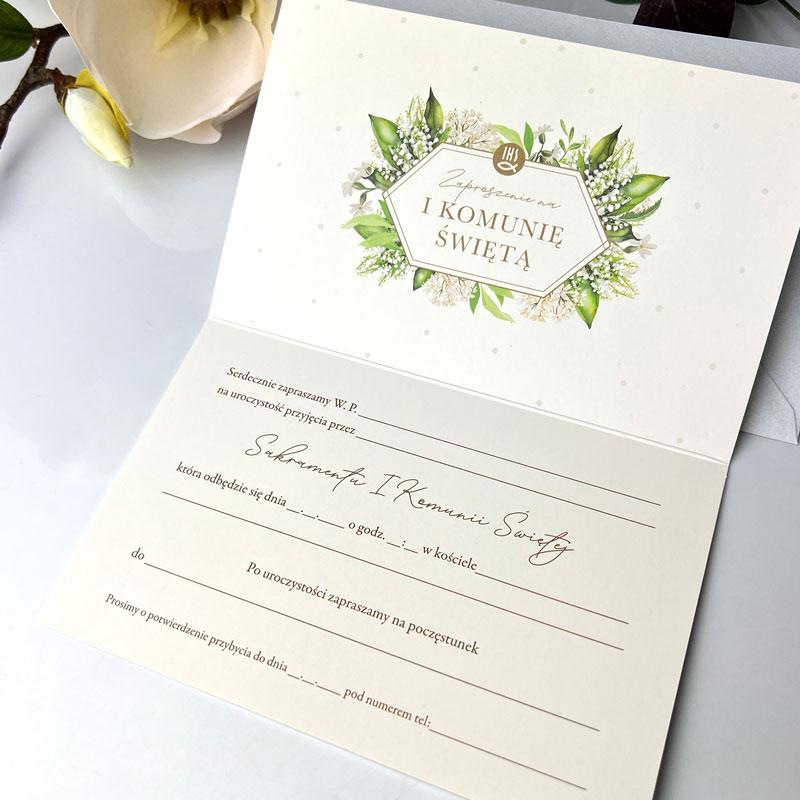 Zaproszenie Star-56 Komunia opakowanie 5 szt.