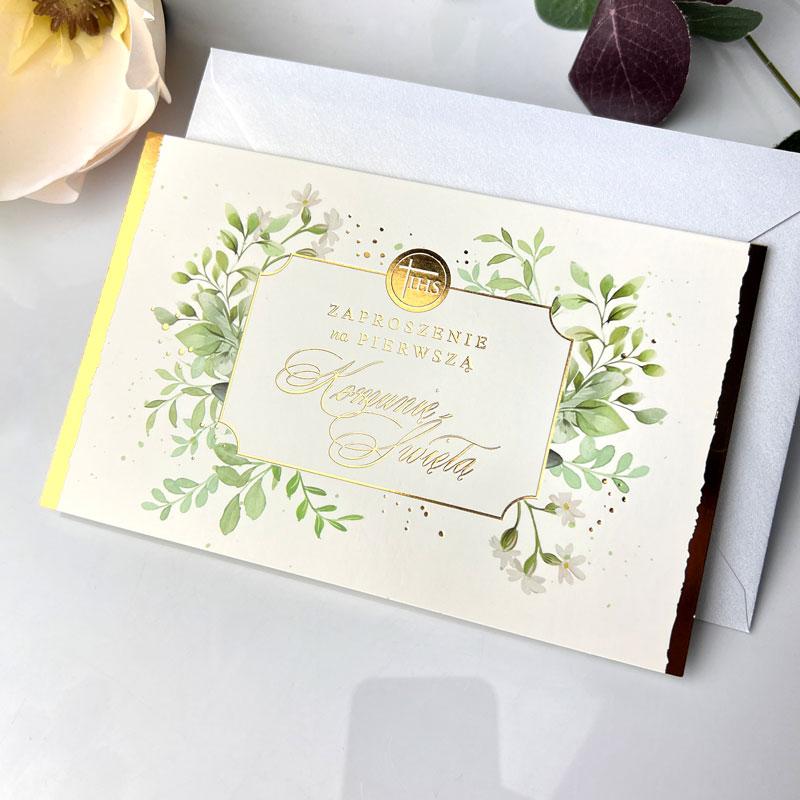 Zaproszenie Star-57 Komunia opakowanie 5 szt.