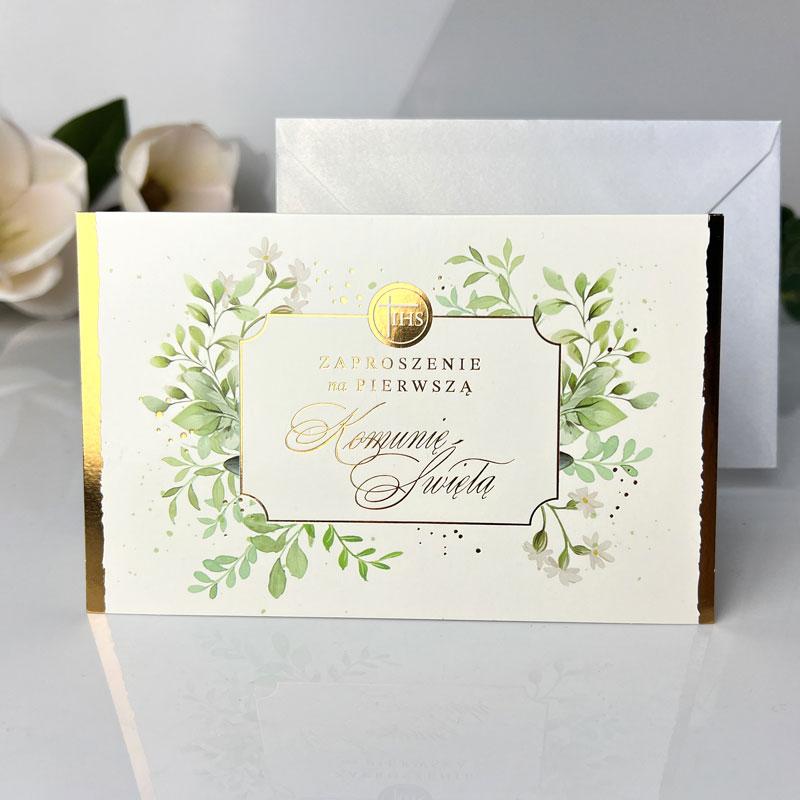 Zaproszenie Star-57 Komunia opakowanie 5 szt.
