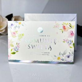 Zaproszenie Star-58 Komunia opakowanie 5 szt.