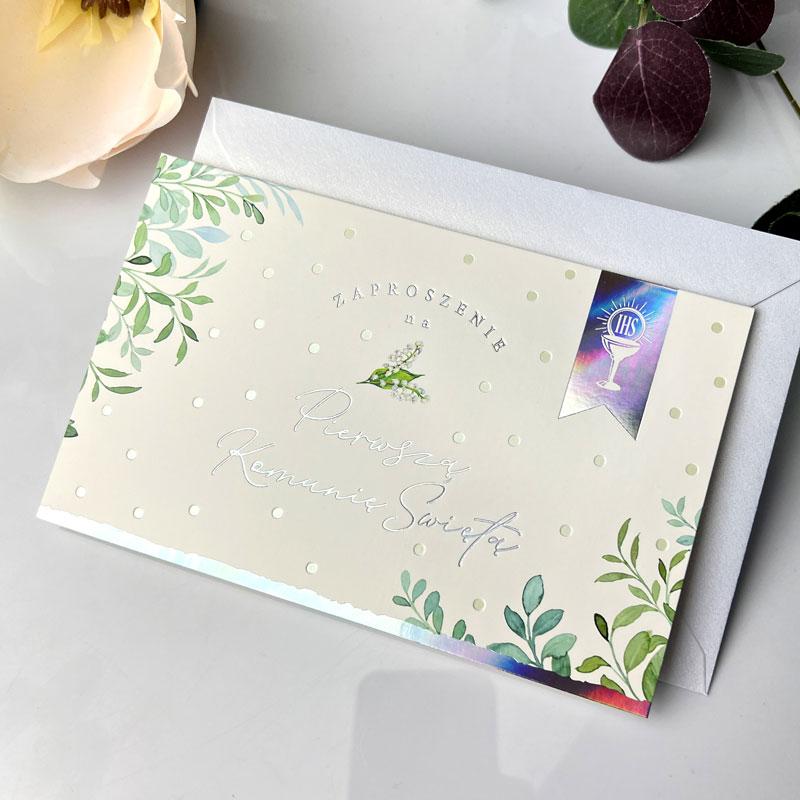 Zaproszenia na Pierwszą Komunię zestaw 5 sztuk Star-60 - obrazek 2